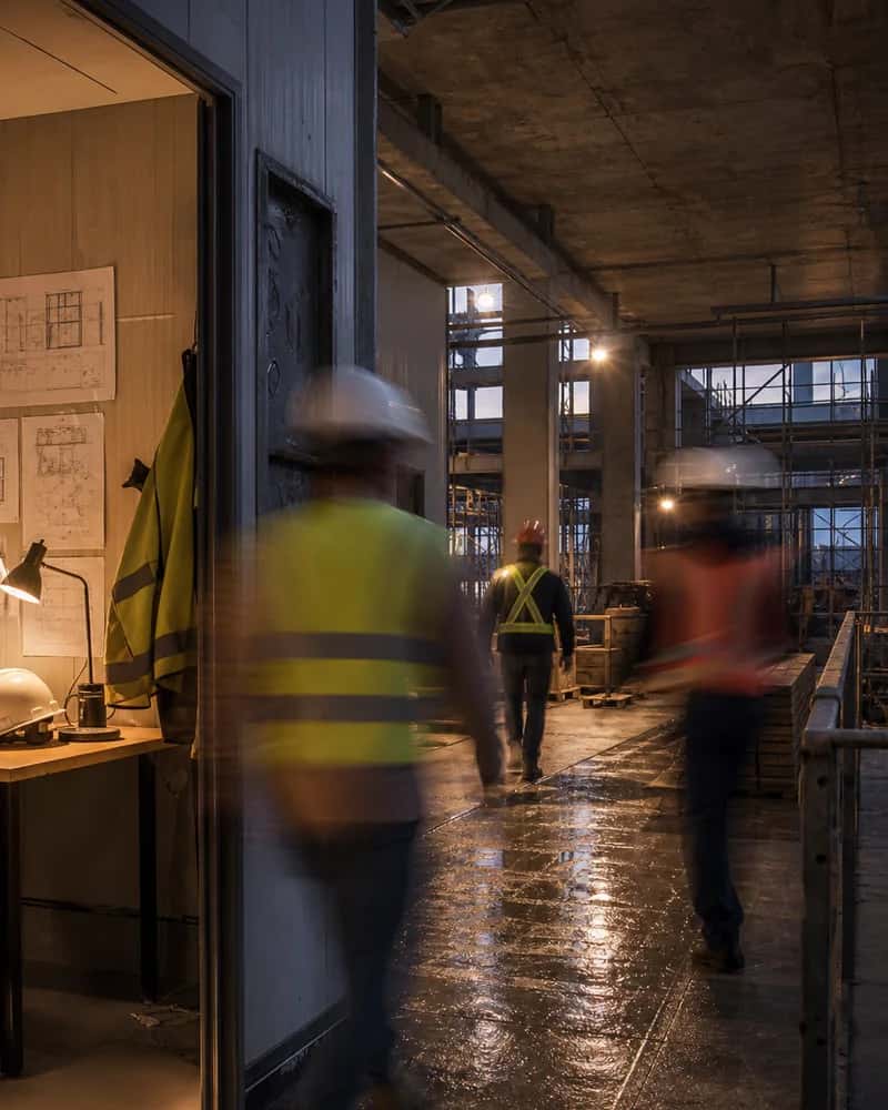 Construction et métiers operators shown in their working environment
